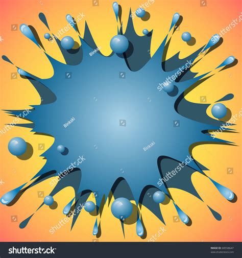 Vector Comic Book Splat Splash Background Stock Vector Royalty Free