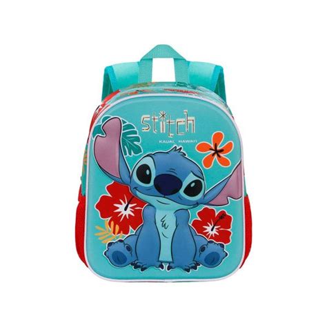 Karactermania Mochila Pré escolar 31cm Tropic Azul Lilo e Stitch