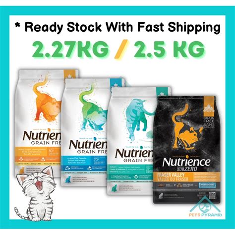 Nutrience Grain Free Cat Food Sub Zero 227kg 25kg Makanan Kucing