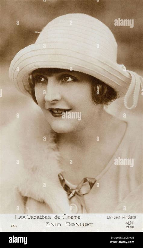 Portrait Of Enid Bennett Silent Hollywood Era Stock Photo Alamy