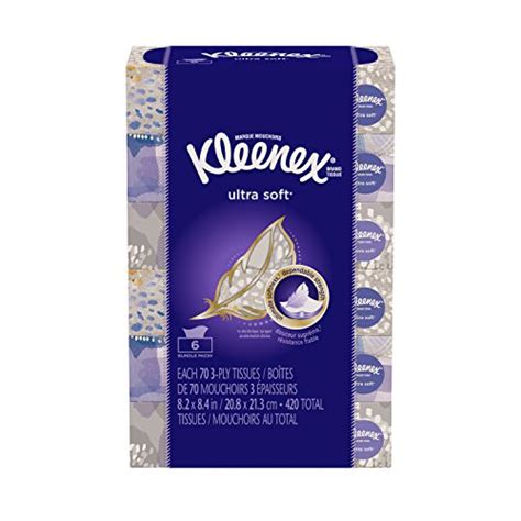 Kleenex Ultra Soft Strong Facial Tissues Tissues Per Flat Box