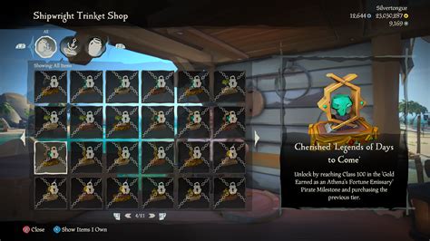 How To Unlock Trophies For Your Ship From The Shipwright Trinket Shop