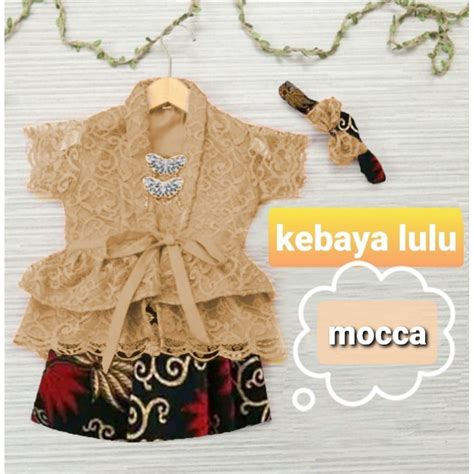 Jual Kebaya Anak Perempuan Modern 1 7th Free Bando Jepitan Rambut Set