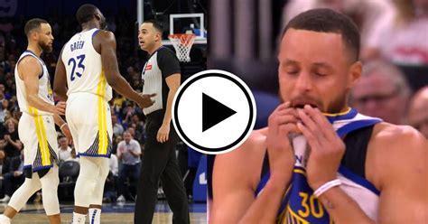 Watch Stephen Curry Gets Emotional After Draymond Greens Ejection Vs