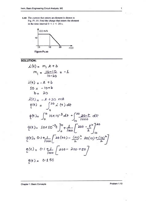 Irwin Exercícios Cap 1 Livro Análise Básica De Circuitos Para