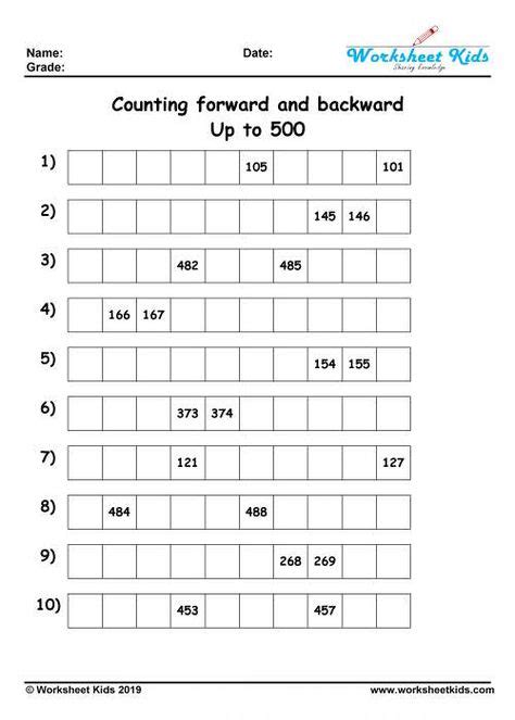 2nd Grade Math Numeration Worksheet