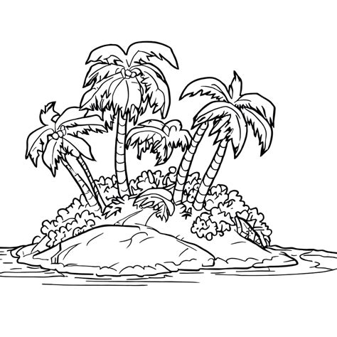 Coloriage Une Petite Île - télécharger et imprimer gratuit sur ...