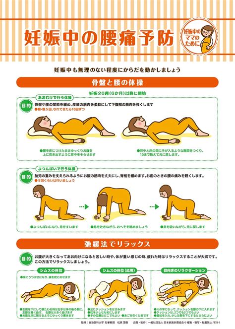 妊娠中の腰痛予防 Jfpa®オンラインショップ