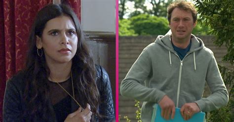 Emmerdale Spoilers Meena Caught Out At Leannas Funeral July 26 30