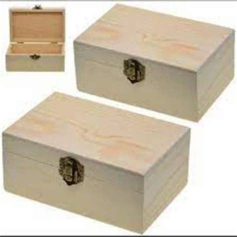 Edible Non Edible Rectangle Rectangular Wooden Packaging Box 10 Mm