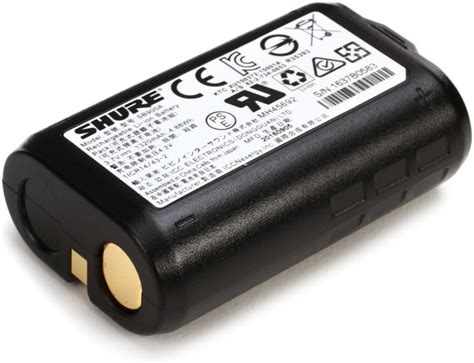 Shure Sb A Rechargeable Lithium Ion Battery Sweetwater