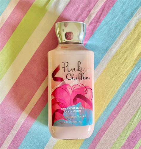 Original Bath And Body Works Pink Chiffon 236ml Body Lotion Beauty And Personal Care Bath And Body