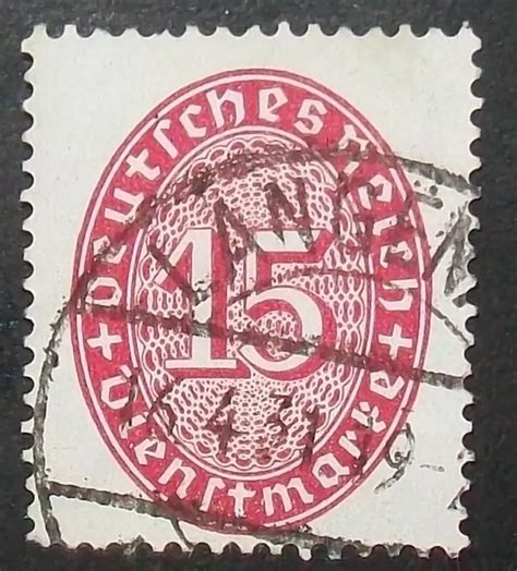 N15A STAMP DEUTSCHES Reich Official Canceled Aus EUR 0 14 PicClick FR