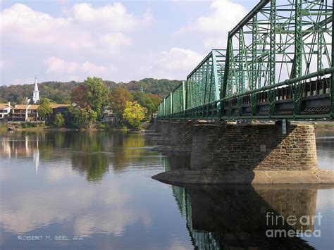 New Hope Lambertville Bridge Photograph By Robert M Seel Fine Art America