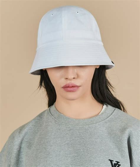 Varzar Monogram Label Round Bucket Hat