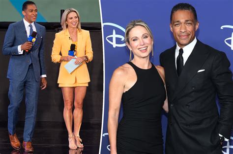 Gma Host Tj Holmes Amy Robach Reportedly Had An Affair For Months