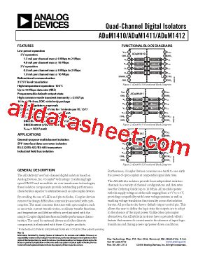 Adum Datasheet Pdf Analog Devices