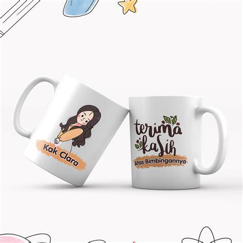 Jual Mug Ucapan Terima Kasih Mug Kado Kenang Kenangan Mug Thank