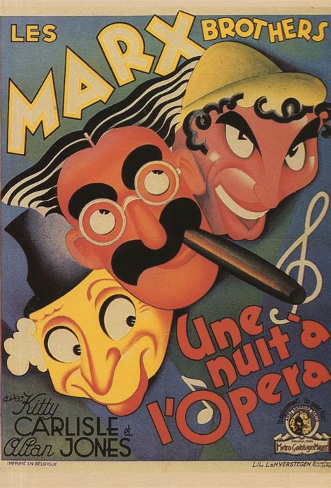 The Marx Brothers A Night At The Opera Film French Poster Postcard