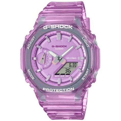 Montre Casio G Shock pour femme rose transparente Miralles Arévalo