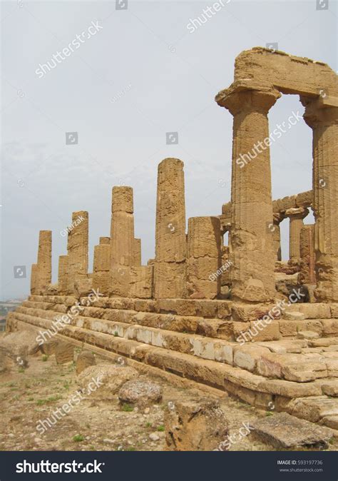 Temple Juno Valle Dei Templi Valley Stock Photo Shutterstock