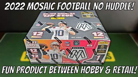 Nice Pc Box Panini Mosaic Football No Huddle Hobby Box Review