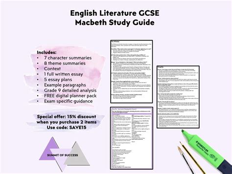 Macbeth English Literature Gcse Revision Guide Study Notes Grade 9