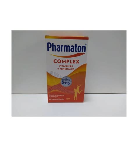 Pharmaton Complex 30 Comprimidos Farmacia Del Pilar