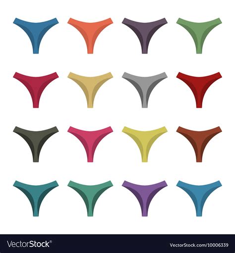 Set Of Colored Panties Royalty Free Vector Image