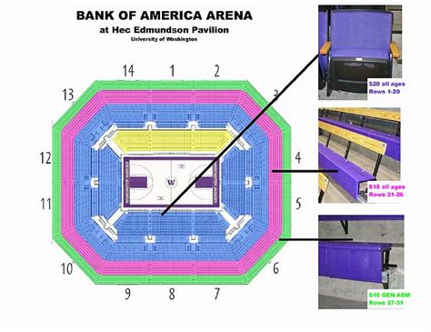 Alaska Airlines Arena At Hec Edmundson Pavilion Seating Chart Elcho Table