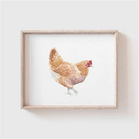 Chicken Painting Etsy