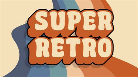 Fuente Super Retro Groovy Generador De Efectos De Texto