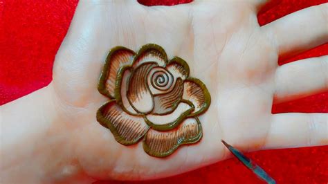 Easy Rose Flower Mehndi Design Best Flower Site