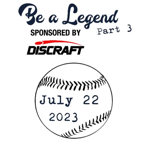 Be A Legend Part Bluegrass Disc Golf Association