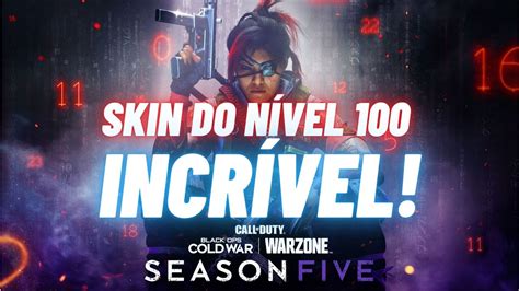 PASSE DE BATALHA SEASON 5 COMPLETO SKIN NÍVEL 100 ESTÁ MUITO MASSA