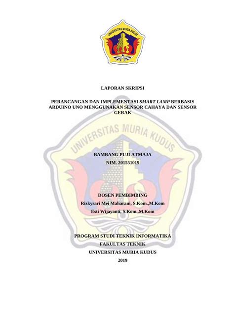 Pdf Laporan Skripsi Perancangan Dan Eprints Umk Ac Id 11723 1 Hal