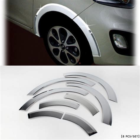 Picanto Morning Chrome Wheel Arch Fender Cover Molding Trim K