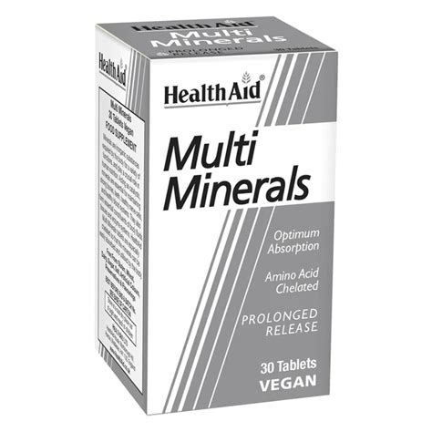 Multiminerals Prolonged Release Tablets British Chemist