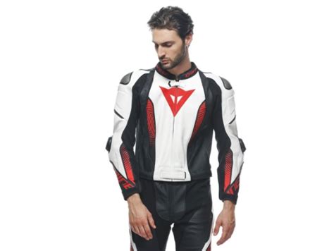 Dainese Laguna Seca 5 2 Teiler Lederkombi Schwarz Weiss Lava Rot