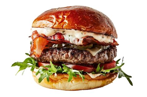 Premium Photo Beef Burger On White Background