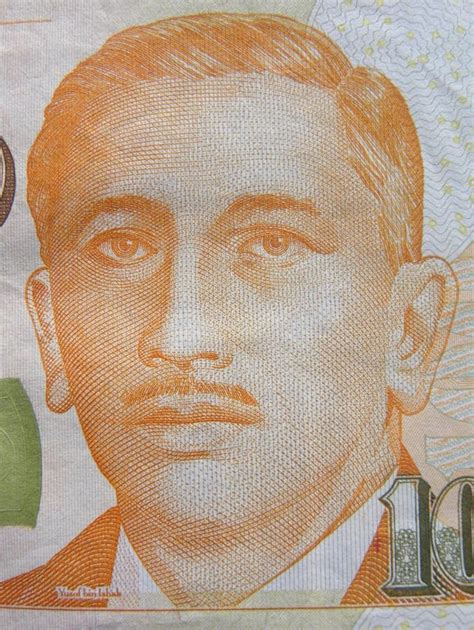 Yusof Bin Ishak Portrait On Dollars Banknote Stock Image Image Of