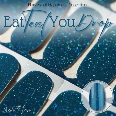 Eat Teal You Drop Color Street Nail Polish Strips Etsy