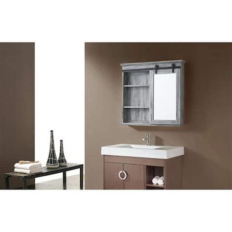 Mirrored Bathroom Cabinet With Sliding Door Semis Online