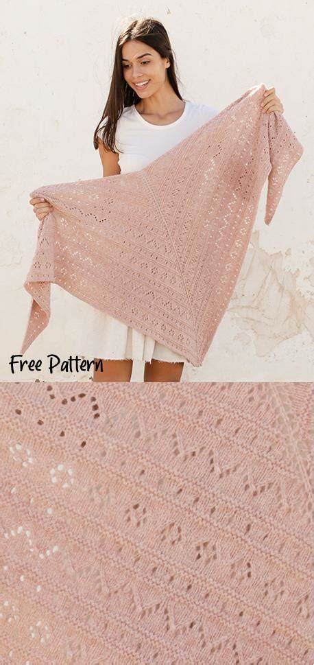 Beautiful Lace Shawl Triangle Shawl Knitting Pattern For Free