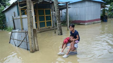 Floods Maroon Many People In Bangladesh And India And Cause At Least 15