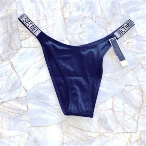 Victoria S Secret Swim New Vs Shine Strap Brazilian Bikini Bottom