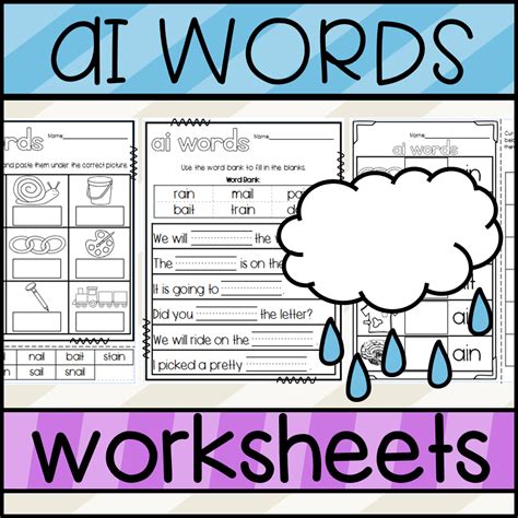 Ai Words Worksheets Made By Teachers