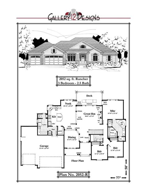 2052-R | Luxury house plans, House plans, Tiny house plans