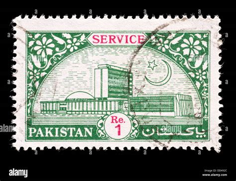 Postage Stamp From Pakistan Depicting The National Assembly In