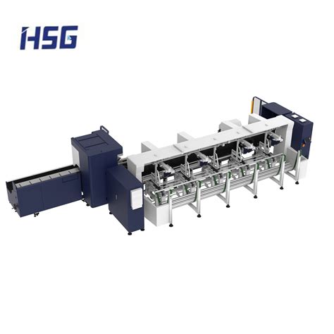 Round Square Rectangular Pipes Laser Cutting Machine With Ipg Raycus